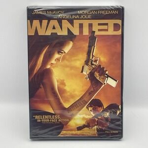 NEW Wanted 2008 James Mcavoy Morgan Freeman Angelina Jolie DVD Movie NIP